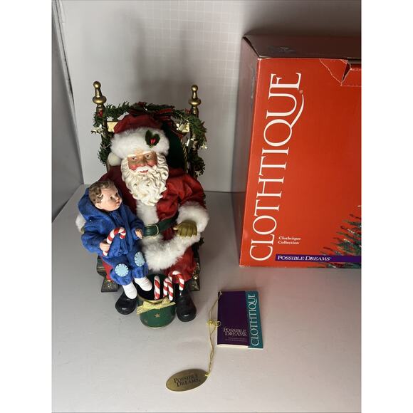 2000 Clothtique Possible Dreams Santa I've Been Good 713357